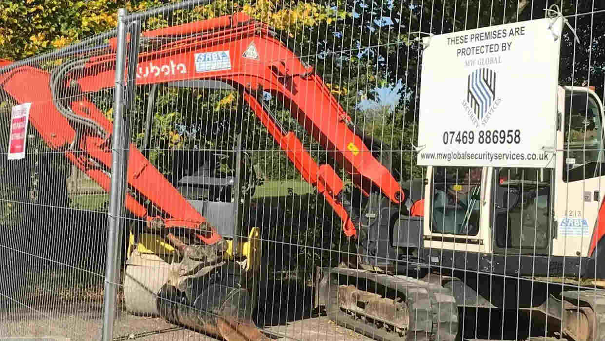 construction site security Bedford