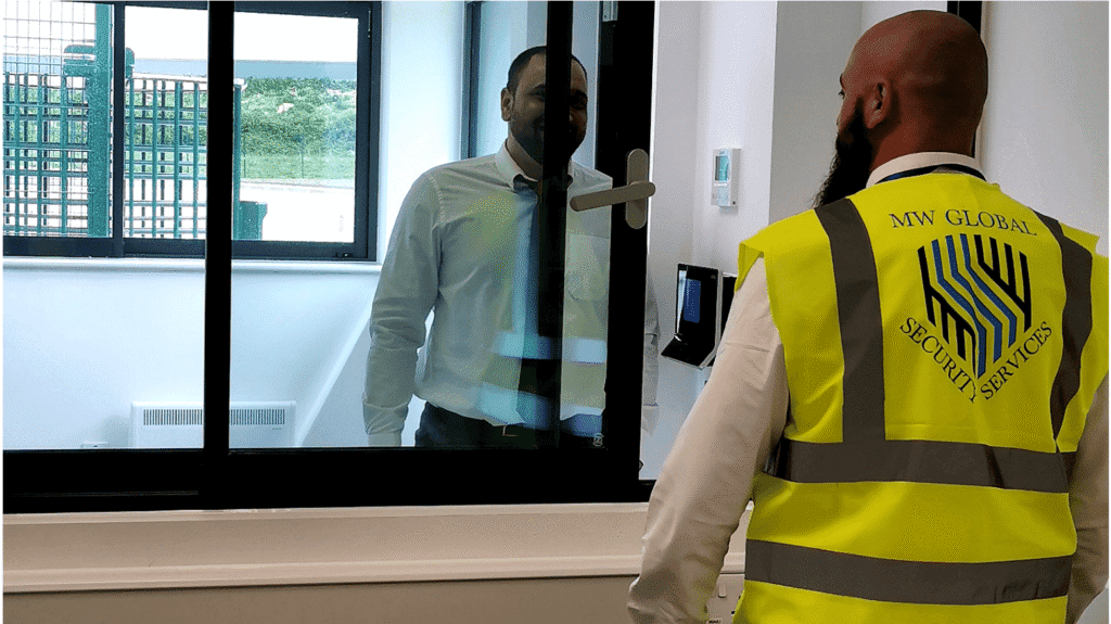 Security officer carrying out access-control and site-protection duties in Cambridgeshire.