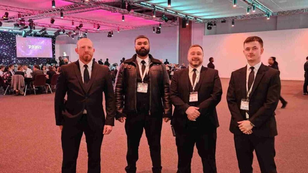 Hotel Security and event team at gala evening for corporate event MW Global Security