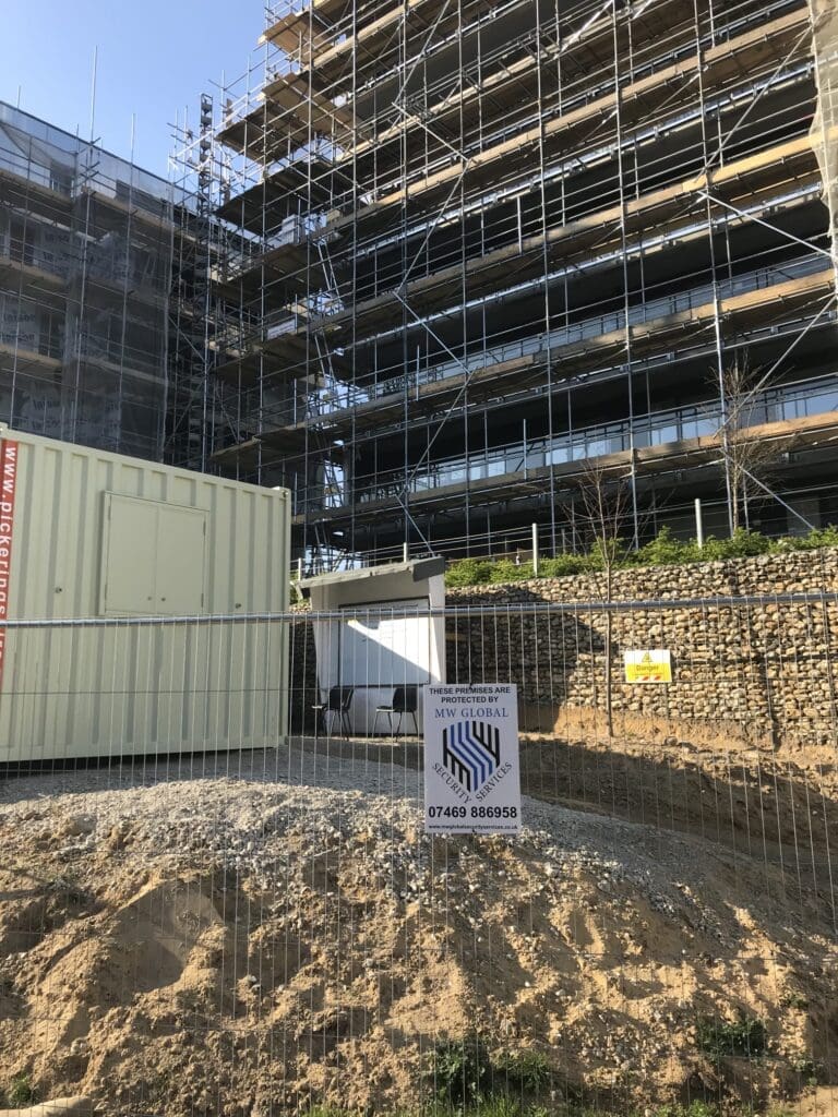 Construction site security Norwich MW Global Security SIA Guards CCTV and Alarms.